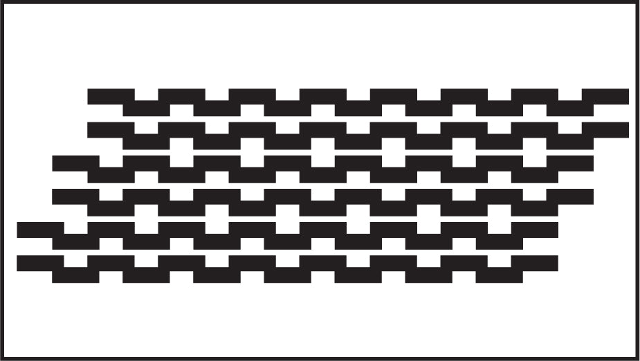 1 Pass 2 Same Horiz WAVES Patterns – Synchropaint
